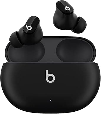 Beats Studio Buds True Wireless Noise Cancelling Earbuds Compatible with Apple & Android, Built-in Microphone, IPX4 Rating, Sweat Resistant Earphones, Class 1 Bluetooth Headphones - Black